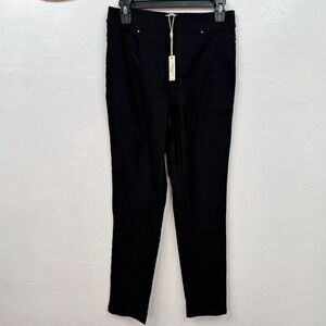 Essentials Sioni Pants Womens Size S Black Pull-On Skinny Stretch Slim Fit
